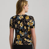 Lauren Ralph Lauren Short Sleeve Pullover in Black Multi