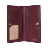 Lauren Ralph Lauren Slim Wallet Medium In Pinot Noir