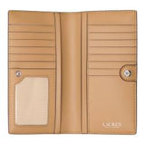 Lauren Ralph Lauren Slim Wallet Wallet Medium In Camel/Silver
