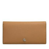 Lauren Ralph Lauren Slim Wallet Wallet Medium In Camel/Silver