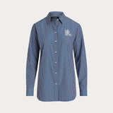 Lauren Ralph Lauren Striped Cotton Broadcloth Shirt