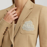 Lauren Ralph Lauren Bullion Stretch Cotton Pique Blazer