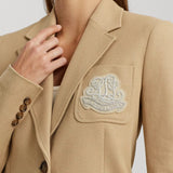 Lauren Ralph Lauren Bullion Stretch Cotton Pique Blazer