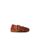 Ralph Lauren Belt Rgd Chrm Belt Casual-tumbled Leather In Brown