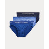 Ralph Lauren Low-Rise Brief 3-Pack In Nav/Saph Star/Brmd