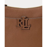 Ralph Lauren Pebbled Leather Large Cameryn Crossbody In Tan