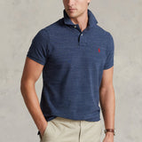 Ralph Lauren Slim Fit Mesh Polo Shirt Royal Heather