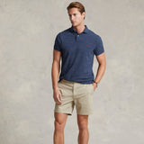 Ralph Lauren Slim Fit Mesh Polo Shirt Royal Heather