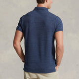 Ralph Lauren Slim Fit Mesh Polo Shirt Royal Heather