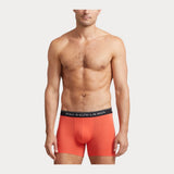 Polo Ralph Lauren Stretch Cotton Boxer Brief 3-Pack in Blk/Orange/Purple