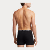Polo Ralph Lauren Stretch Cotton Boxer Brief 3-Pack in Blk/Orange/Purple