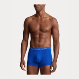 Polo Ralph Lauren Stretch Cotton Boxer Shorts 3-Pack in Cr Nvy/Saph Star/Brmd