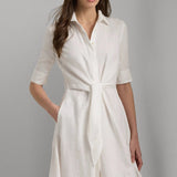 Lauren Ralph Lauren Linen Shirtdress In White