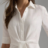 Lauren Ralph Lauren Linen Shirtdress in White