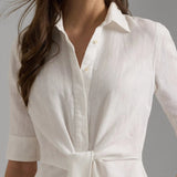 Lauren Ralph Lauren Linen Shirtdress In White