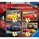 Disney Pixar Cars 3, 4 in a Box - 12 + 16 + 20 + 24 Pieces Puzzle