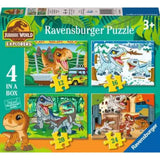 Jurassic World Explorers - 12 + 16 + 20 + 24 Pieces Puzzle