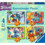 Ravensburger Disney Stitch, 4 In a Box - 12 + 16 + 20 + 24 Pieces Puzzle
