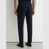 Found Stretch Slim Fit Drawstring Trousers in Navy