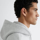 Reiss Zip Through Hoody In Grey Malange