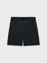 Reiss Alvar Wave-Jacquard Drawstring Shorts In Navy