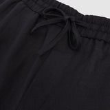Reiss Barges Short Linen Drawstring Shorts in Navy