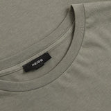 Reiss Bless Tailored-Fit Cotton Crew Neck T-Shirt In Sage Green