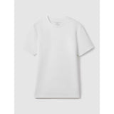 Reiss Bradley Interlock Jersey Crew Neck T-Shirt in White