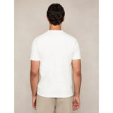 Reiss Bradley Interlock Jersey Crew Neck T-Shirt in White