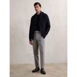 Reiss Cannon Shawl-Collar Cardigan With Wool in Navy