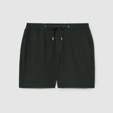 Reiss Drawstring Textured Shorts Dark Green