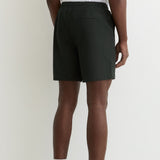Reiss Drawstring Textured Shorts Dark Green