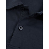 Reiss Earl Air-Water Cotton Polo Shirt In Navy