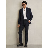 Reiss Eastbury Slim Fit Cotton Blend Chinos in Navy