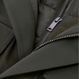 Reiss Glick Four-Pocket Hooded Jacket With Removable Gilet In Dark Green