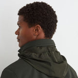 Reiss Glick Four-Pocket Hooded Jacket With Removable Gilet In Dark Green