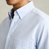 Reiss Greenwich Slim-Fit Button-Down Collar Cotton Oxford Shirt in Soft Blue