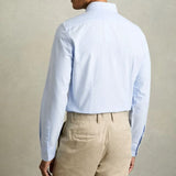 Reiss Greenwich Slim-Fit Button-Down Collar Cotton Oxford Shirt in Soft Blue