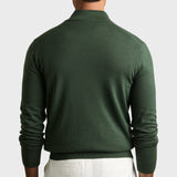 Reiss Hampshire Merino Wool Zip-Through Cardigan In Kale Green