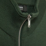 Reiss Hampshire Merino Wool Zip-Through Cardigan In Kale Green