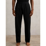 Reiss Hugo Cotton Jersey Logo-Waistband Joggers with Stretch in Black