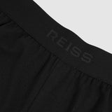 Reiss Hugo Cotton Jersey Logo-Waistband Joggers with Stretch in Black