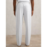 Reiss Hugo Cotton Jersey Logo-Waistband Joggers with Stretch in Soft Grey