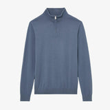 Reiss Jumper Half Zip In Airforce Blue