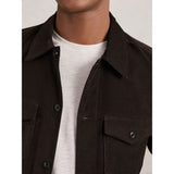 Reiss Kai Cotton Corduroy Twin-Pocket Overshirt in Brown