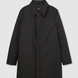 Reiss Lawlen Technical Long Zip-Through Jacket In Black
