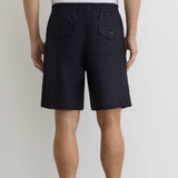 Reiss Linen Drawstring Shorts in Navy
