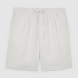 Reiss Linen Drawstring Shorts Stone