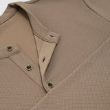 Reiss Long Sleeve Henley Camel