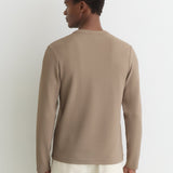 Reiss Long Sleeve Henley Camel